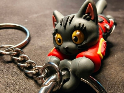 Hang On Kitty keychain